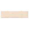 Paneles De Pared 12 Uds Terciopelo Color Crema 60x15 Cm 1,08 M² Vidaxl