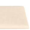 Paneles De Pared 12 Uds Terciopelo Color Crema 60x15 Cm 1,08 M² Vidaxl