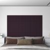 Paneles De Pared 12 Uds Tela Morado 60x30 Cm 2,16 M² Vidaxl