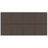 Paneles De Pared 12 Uds Tela Gris Taupe 60x30 Cm 2,16 M² Vidaxl