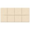 Paneles De Pared 12 Uds Terciopelo Crema 60x30 Cm 2,16 M² Vidaxl