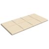 Paneles De Pared 12 Uds Terciopelo Crema 60x30 Cm 2,16 M² Vidaxl