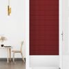 Paneles De Pared 12 Uds Tela Rojo Tinto 90x15 Cm 1,62 M² Vidaxl