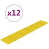 Paneles De Pared 12 Uds Tela Amarillo Claro 90x15 Cm 1,62 M² Vidaxl