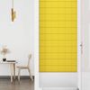 Paneles De Pared 12 Uds Tela Amarillo Claro 90x15 Cm 1,62 M² Vidaxl