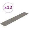 Paneles De Pared 12 Uds Terciopelo Gris Claro 90x15 Cm 1,62 M² Vidaxl