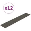 Paneles De Pared 12 Uds Terciopelo Gris Oscuro 90x15 Cm 1,62 M² Vidaxl