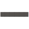 Paneles De Pared 12 Uds Terciopelo Gris Oscuro 90x15 Cm 1,62 M² Vidaxl