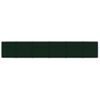 Paneles De Pared 12 Uds Terciopelo Verde Oscuro 90x15 Cm 1,62m² Vidaxl