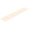 Paneles De Pared 12 Uds Terciopelo Color Crema 90x15 Cm 1,62 M² Vidaxl