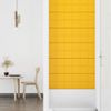 Paneles De Pared 12 Uds Terciopelo Amarillo 90x30 Cm 3,24 M² Vidaxl