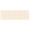 Paneles De Pared 12 Uds Terciopelo Color Crema 90x30 Cm 3,24 M² Vidaxl