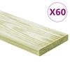 Tablas Para Terraza 60 Uds Madera De Pino Impregnada 7,2 M² 1m Vidaxl