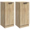 Aparadores 2 Uds Madera Contrachapada Roble Sonoma 30x30x70 Cm Vidaxl