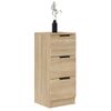 Aparadores 2 Uds Madera Contrachapada Roble Sonoma 30x30x70 Cm Vidaxl