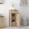 Armario De Baño Madera Contrachapada Roble Sonoma 32x34x90 Cm Vidaxl