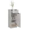 Armario De Baño Madera Contrachapada Gris Hormigón 32x34x90 Cm Vidaxl