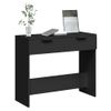 Mesa Consola Madera De Ingeniería Negro 90x36x75 Cm Vidaxl