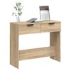 Mesa Consola De Madera Contrachapada Roble Sonoma 90x36x75 Cm Vidaxl