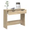 Mesa Consola De Madera Contrachapada Roble Sonoma 90x36x75 Cm Vidaxl