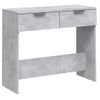 Mesa Consola De Madera Contrachapada Gris Hormigón 90x36x75 Cm Vidaxl