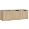 Mueble De Tv Madera Contrachapada Roble Sonoma 102x35x36,5 Cm Vidaxl