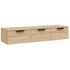 Armario De Pared Madera De Ingeniería Roble Sonoma 102x30x20 Cm Vidaxl