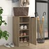 Mueble Zapatero Madera Contrachapada Roble Sonoma 30x35x70 Cm Vidaxl