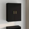 Armario De Pared Colgante Negro 69,5x34x90 Cm Vidaxl