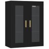 Armario De Pared Colgante Negro 69,5x34x90 Cm Vidaxl