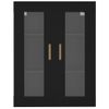 Armario De Pared Colgante Negro 69,5x34x90 Cm Vidaxl