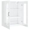 Armario De Pared Colgante Blanco Brillante 69,5x34x90 Cm Vidaxl