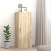 Armario De Pared Madera Contrachapada Color Roble 34,5x34x90 Cm Vidaxl