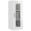 Armario De Pared Colgante Blanco Brillante 34,5x34x90 Cm Vidaxl