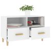 Mueble Para Tv Madera Contrachapada Blanco 80x36x50 Cm Vidaxl