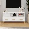 Mueble Para Tv Madera Contrachapada Blanco 102x36x50 Cm Vidaxl