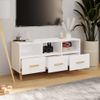 Mueble Para Tv Madera Contrachapada Blanco 102x36x50 Cm Vidaxl