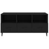 Mueble De Tv Madera Contrachapada Negro 102x35x50 Cm Vidaxl