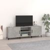 Mueble De Tv Madera De Ingeniería Gris Hormigón 150x30x50 Cm Vidaxl