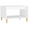 Mesa De Centro Madera Contrachapada Blanco 60x50x40 Cm Vidaxl