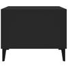 Mesa De Centro Madera Contrachapada Negro 60x50x40 Cm Vidaxl