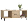 Mesa De Centro Madera Contrachapada Roble Sonoma 102x50x40 Cm Vidaxl