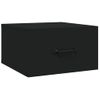 Mesitas De Noche De Pared 2 Uds Negro 35x35x20 Cm Vidaxl