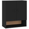 Armario De Pared Madera Contrachapada Negro 60x31x70 Cm Vidaxl