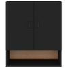 Armario De Pared Madera Contrachapada Negro 60x31x70 Cm Vidaxl