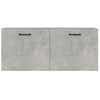 Armario Pared Madera Contrachapada Gris Hormigón 80x35x36,5 Cm Vidaxl