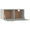 Armario Pared Madera Contrachapada Gris Hormigón 80x35x36,5 Cm Vidaxl