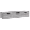 Armario De Pared Madera De Ingeniería Gris Sonoma 102x30x20 Cm Vidaxl