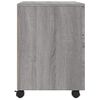 Archivador Ruedas Madera Contrachapada Gris Sonoma 45x38x54 Cm Vidaxl