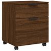 Archivador Ruedas Madera Contrachapada Roble Sonoma 45x38x54 Cm Vidaxl